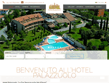 Tablet Screenshot of hotelpalazzuolo.it